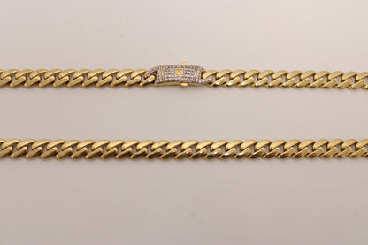 18K Gold Chain – 18” with Monaco-Style Clasp