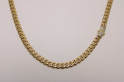 18K Gold Chain – 18” with Monaco-Style Clasp