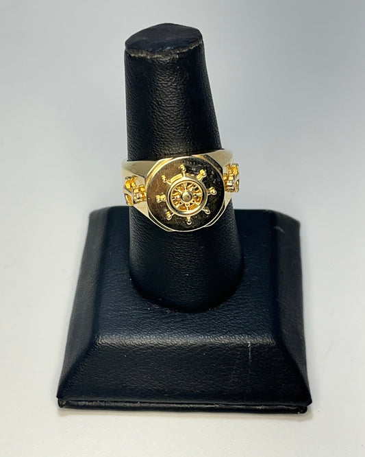 Marinero Anillo de Hombre Oro 14K