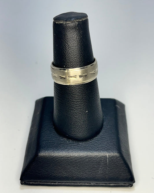X Band Ring 18K White Gold