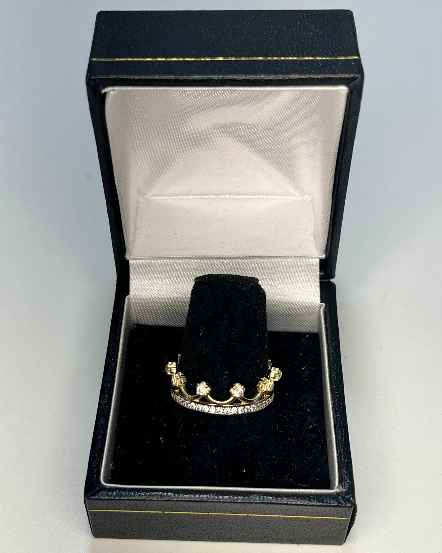 Crown Band Ring 14K Gold