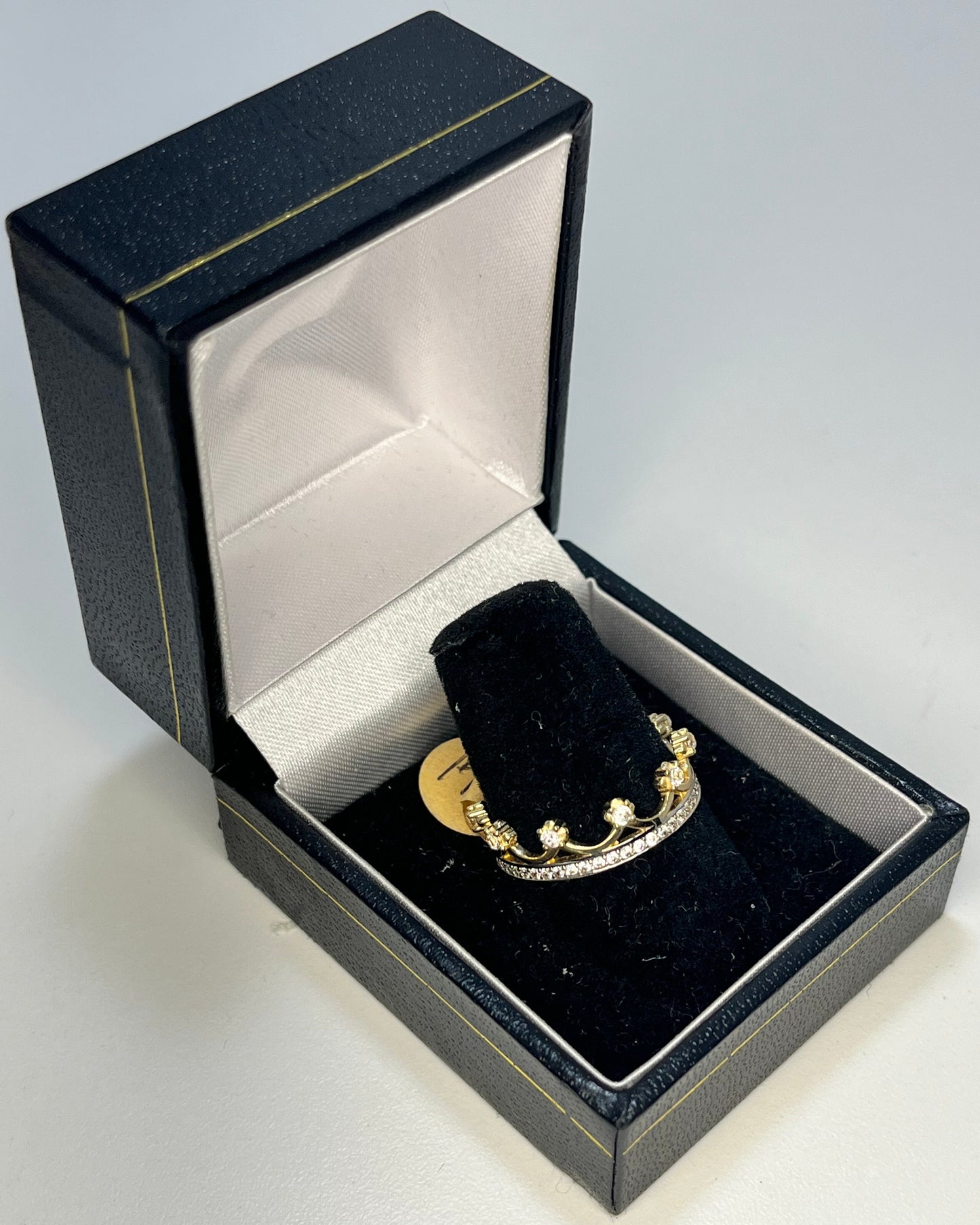 Crown Band Ring 14K Gold