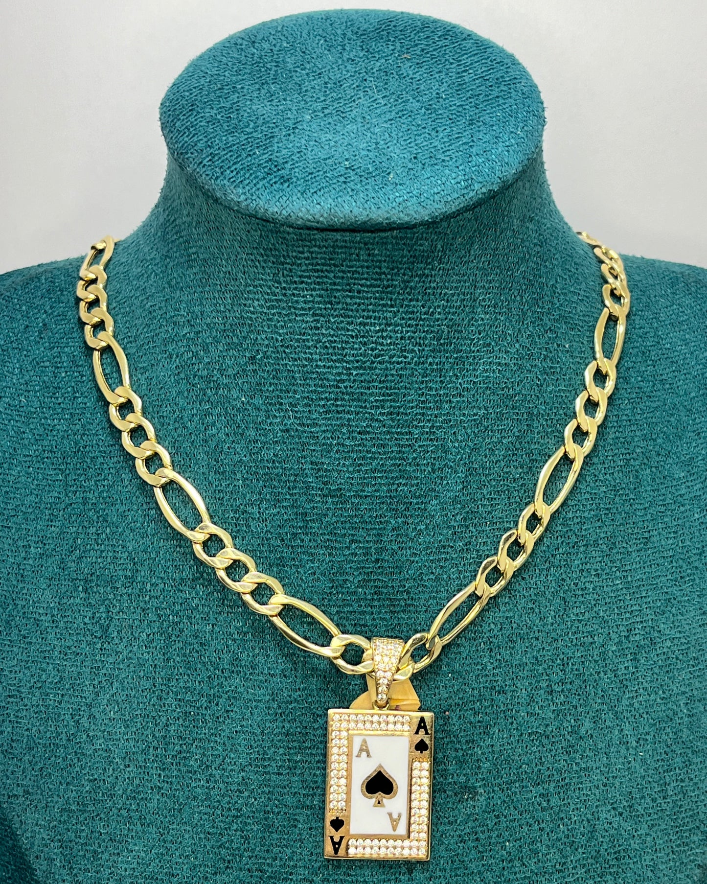 Colgante Carta Poker Oro 14K