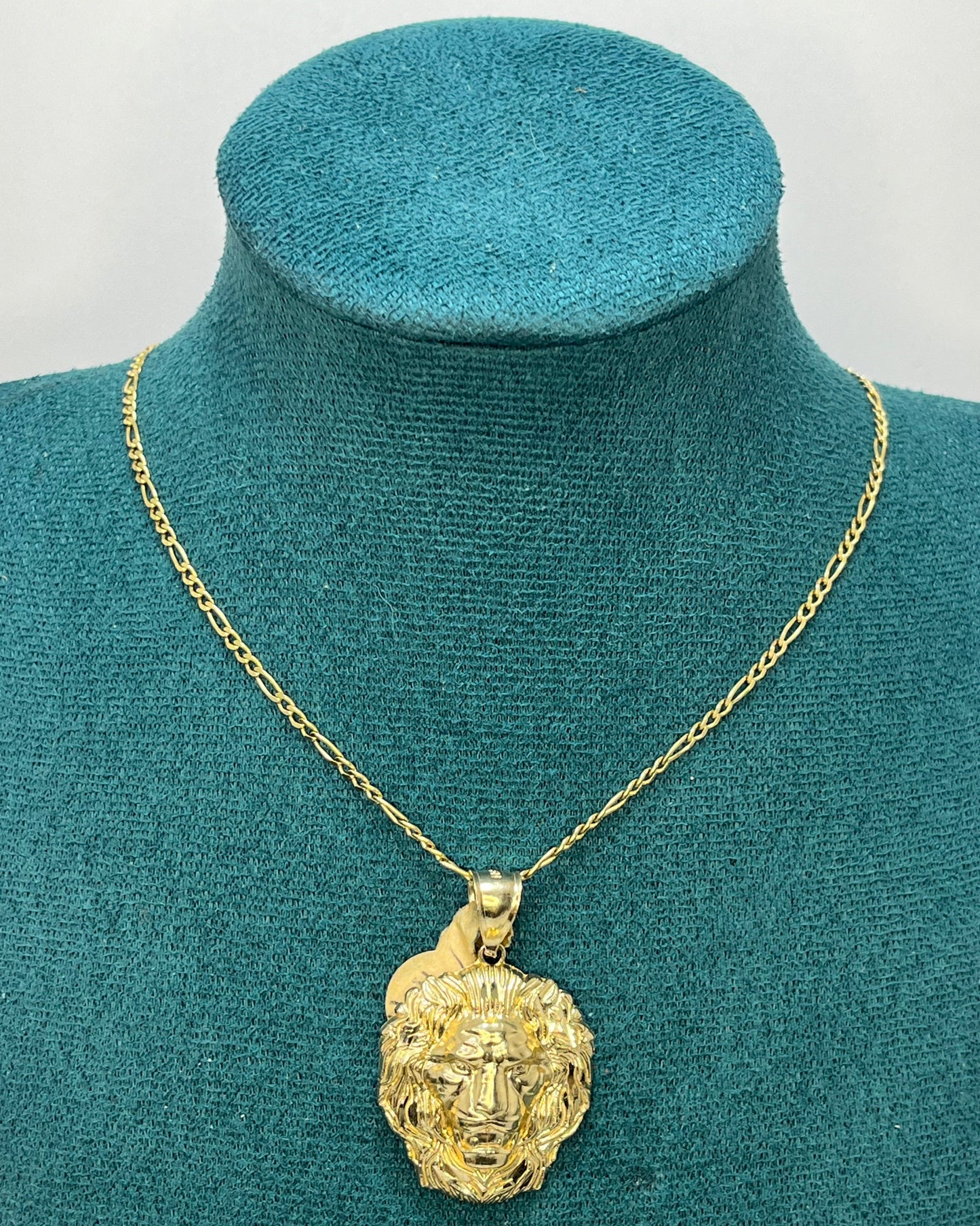 Colgante Cabeza León Oro 14K