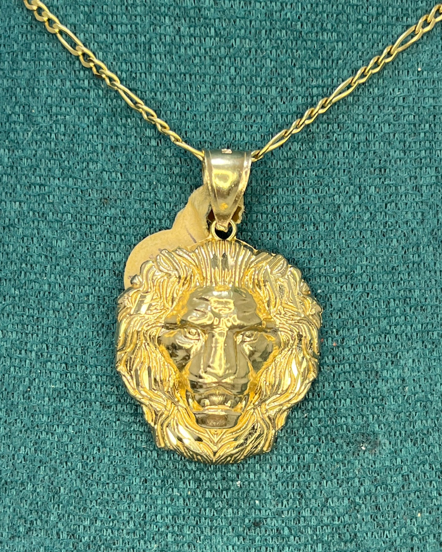 Colgante Cabeza León Oro 14K