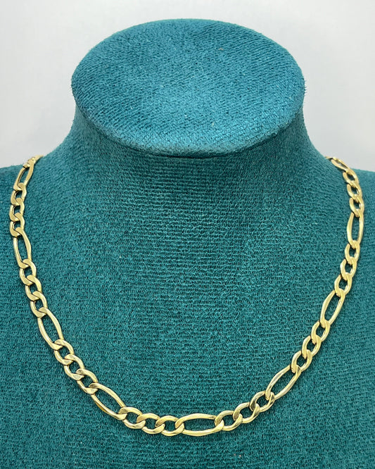 Cadena Fígaro 17" Oro 10K
