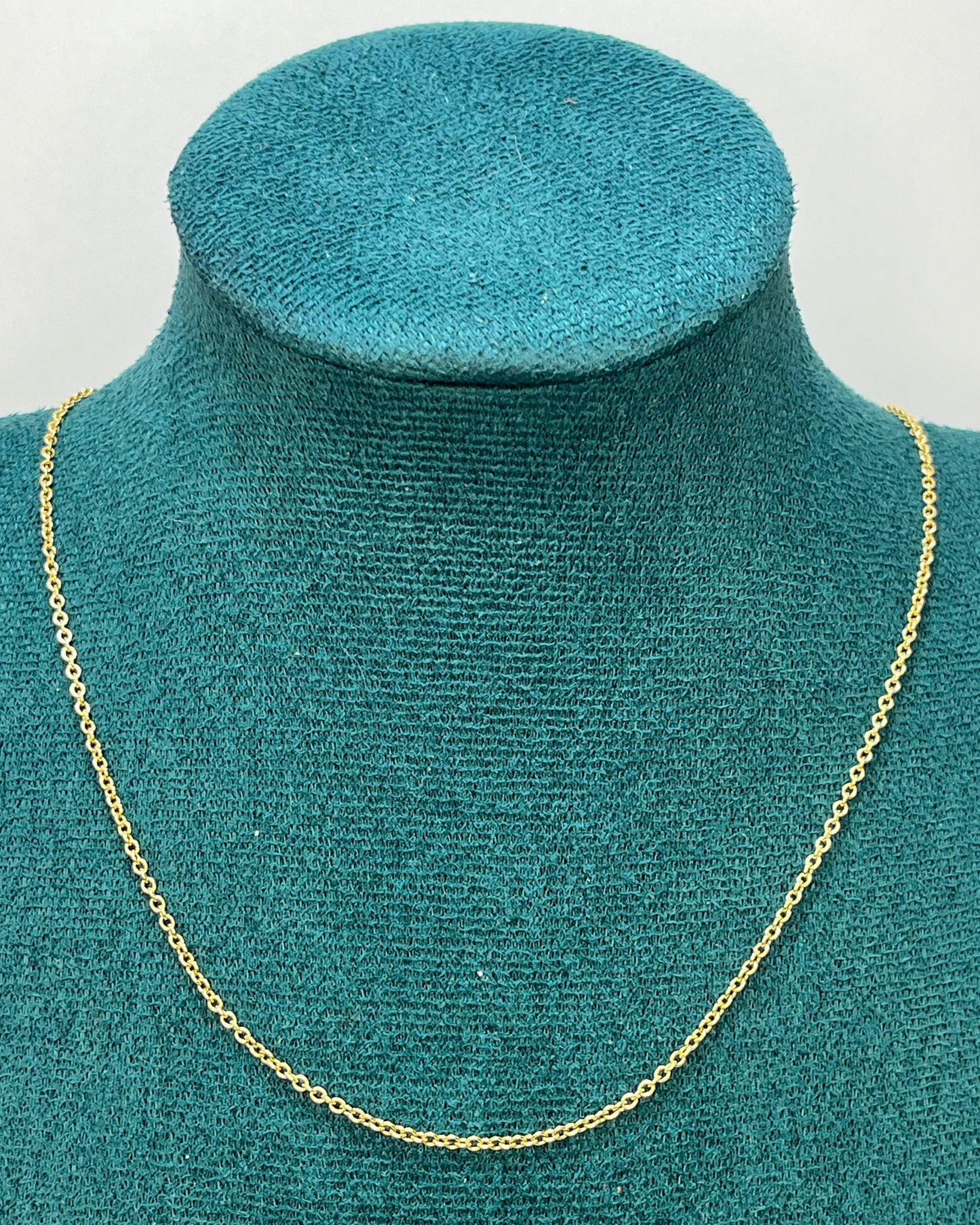 Cadena Rolo Delgada 22" Oro 18K