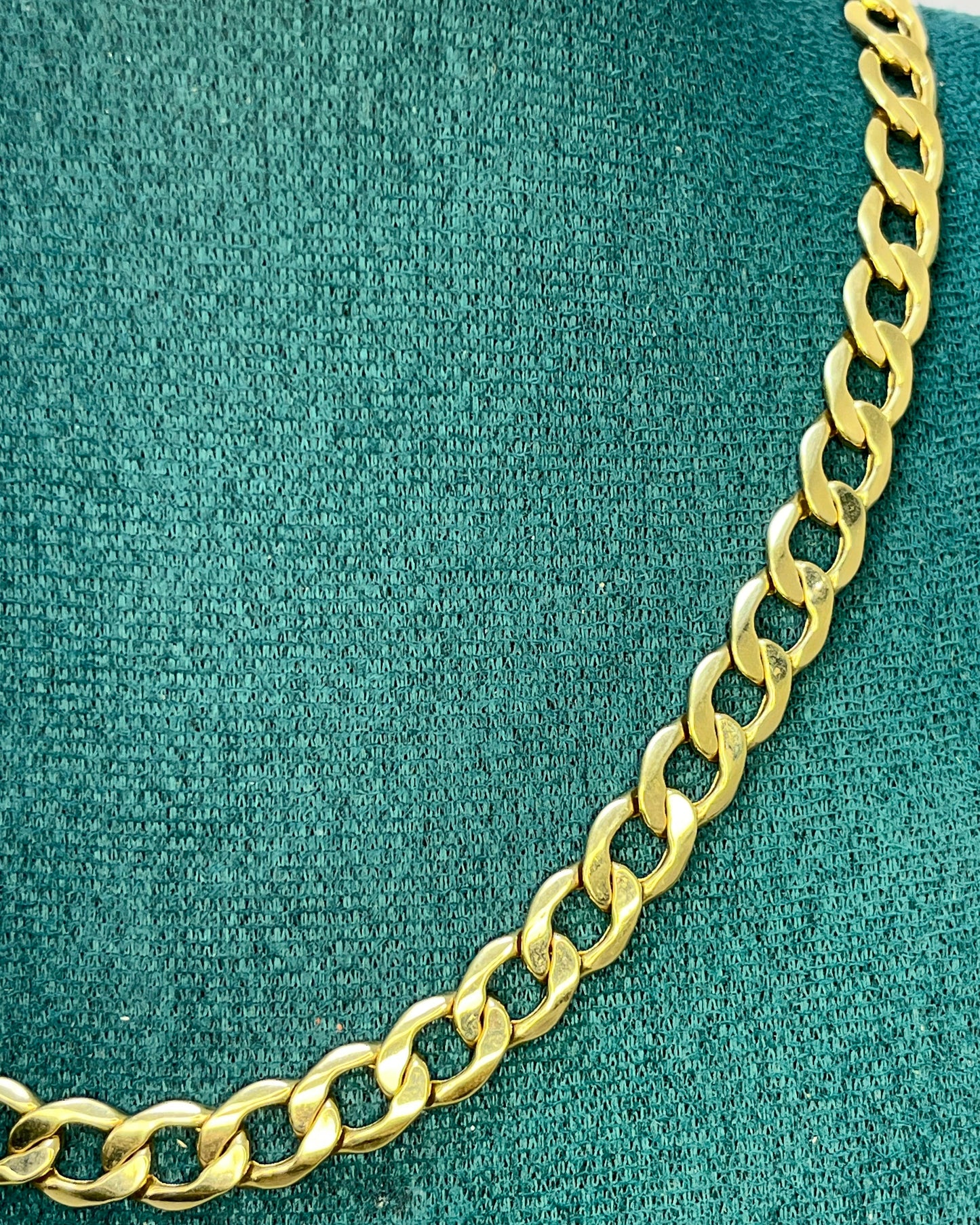 Cadena Cubana Gruesa 20" Oro 14K