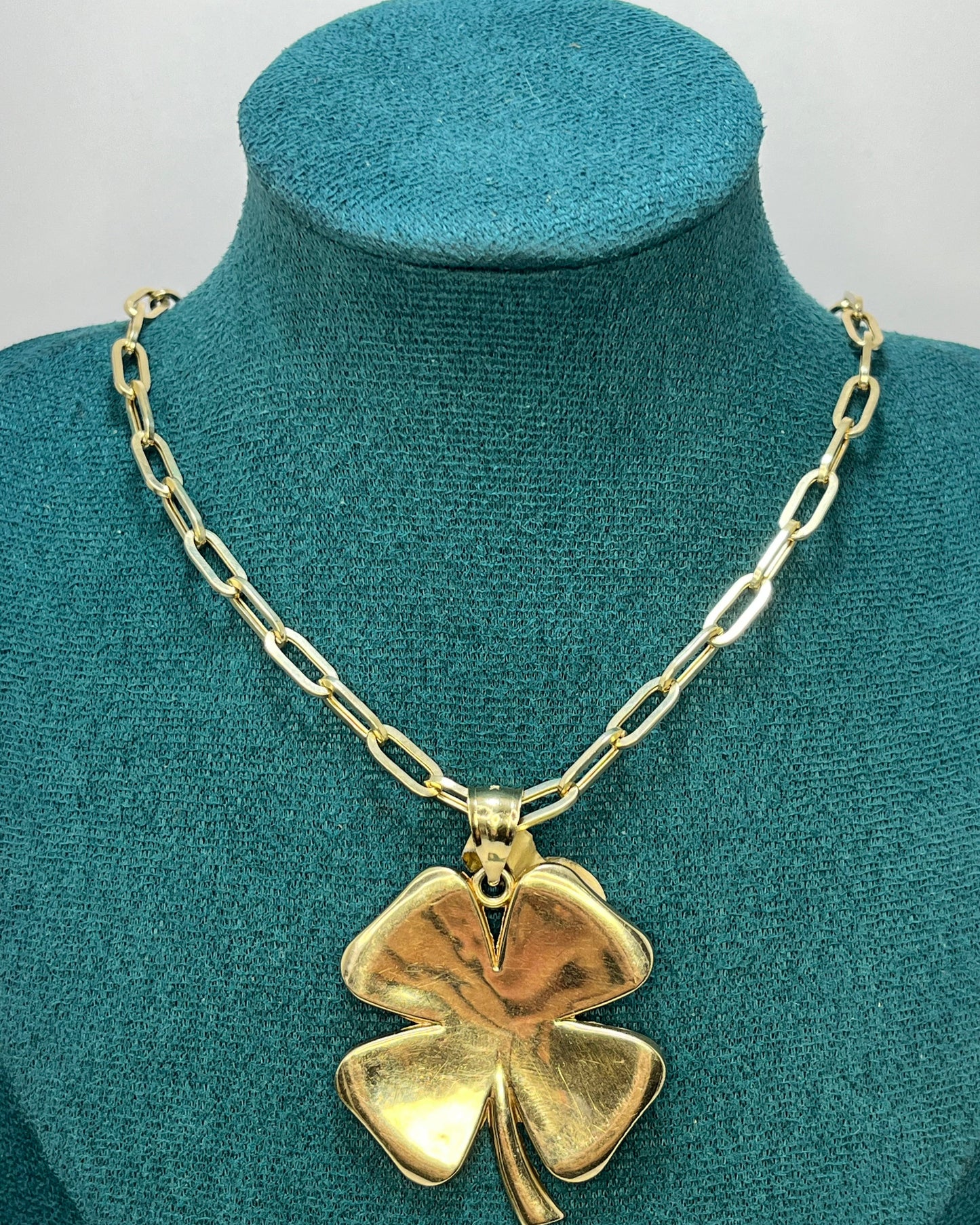 Colgante Trébol Oro 14K