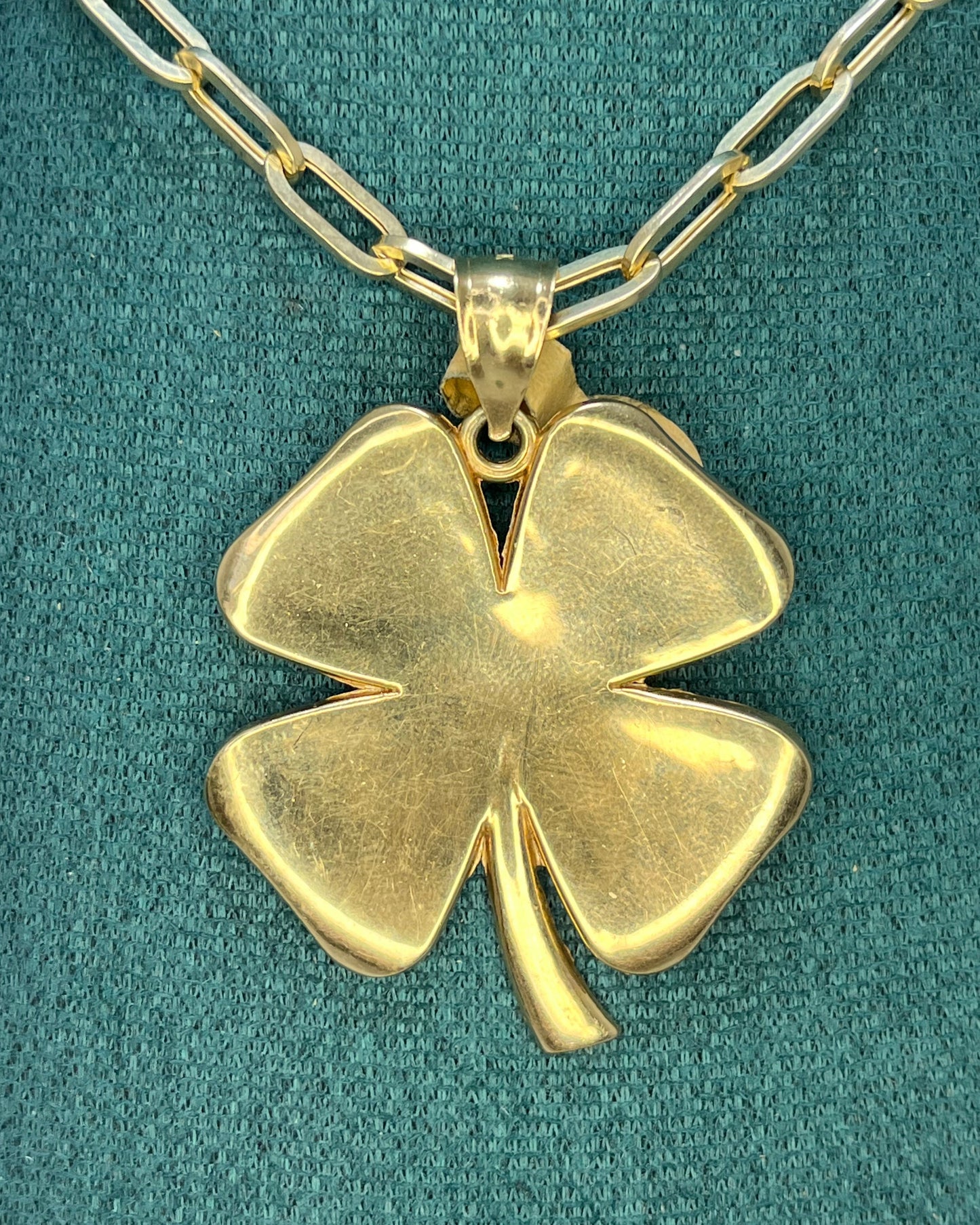 Colgante Trébol Oro 14K