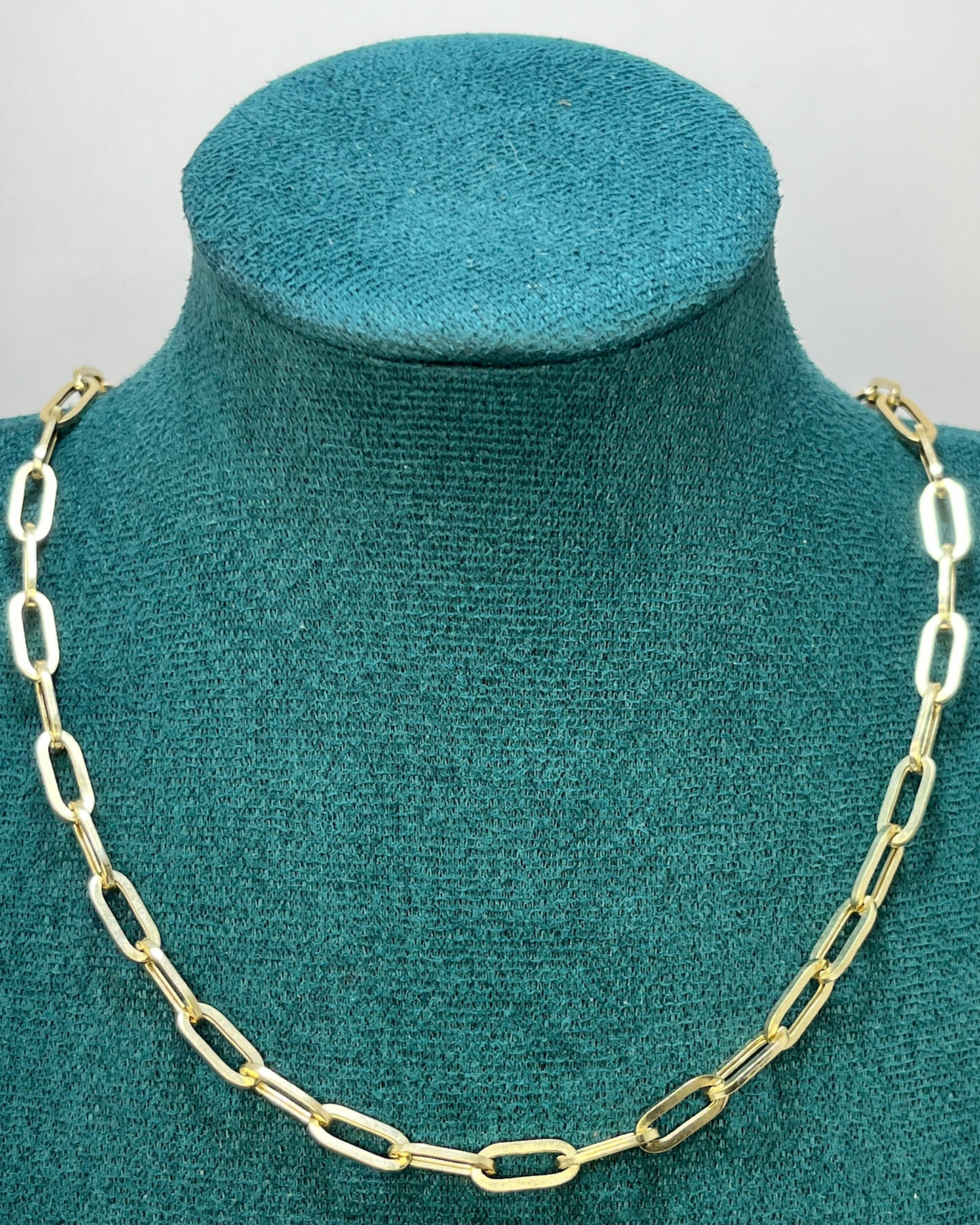 Cadena Paperclip 20" Oro 14K