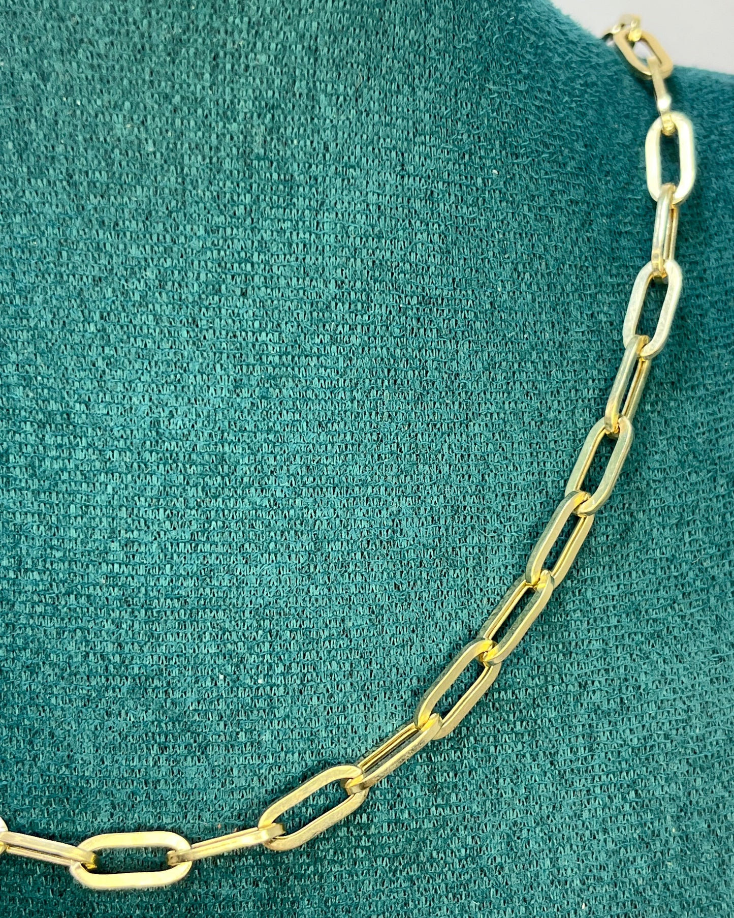 Cadena Paperclip 20" Oro 14K