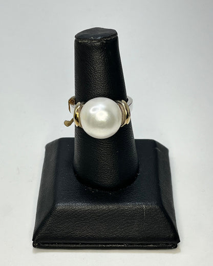 Princess Pearl Cocktail Ring Gold-Silver