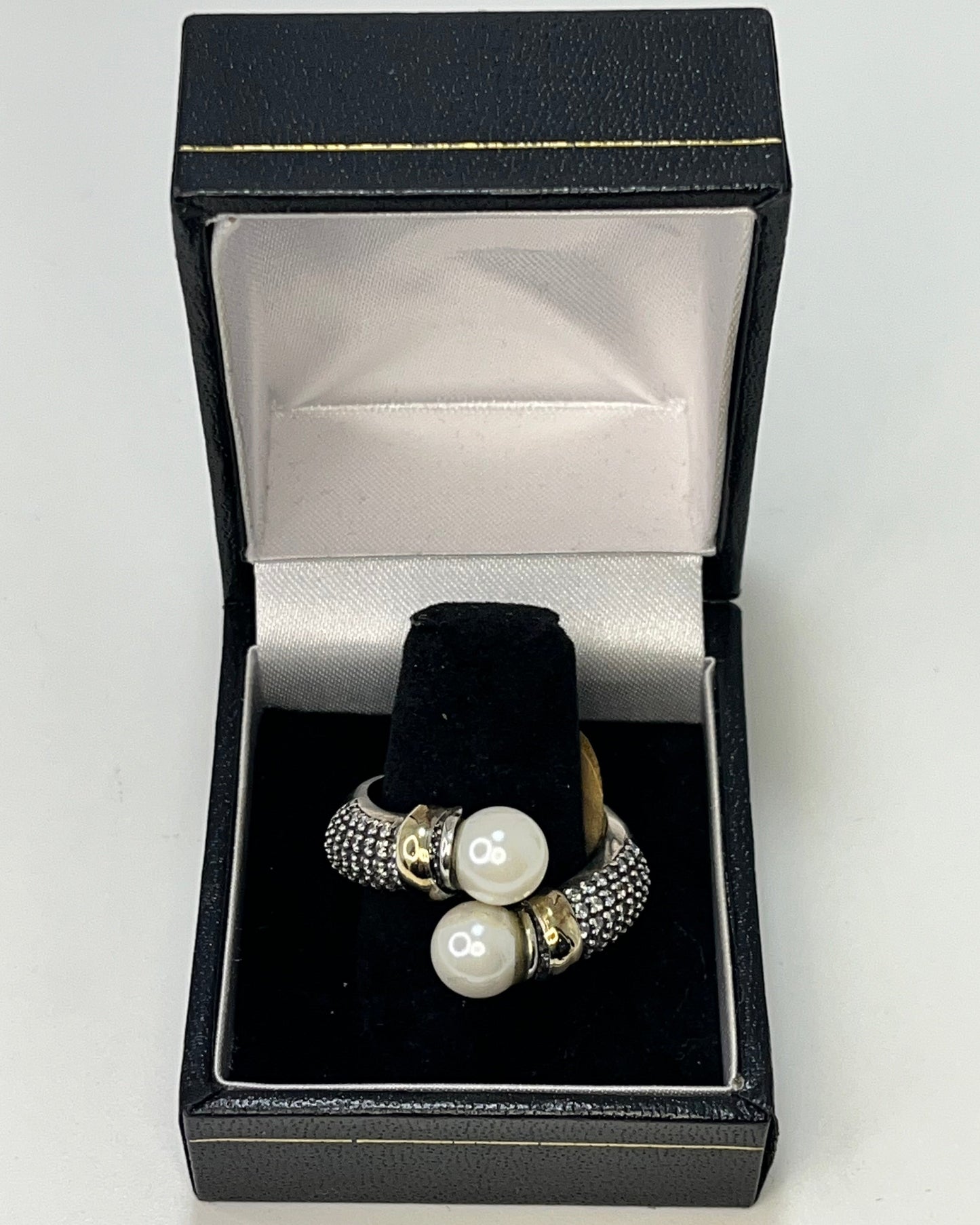 Pearl Arms Ice Ring Gold-Silver
