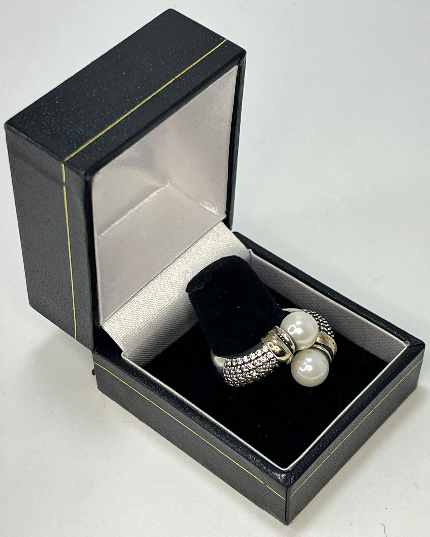 Pearl Arms Ice Ring Gold-Silver