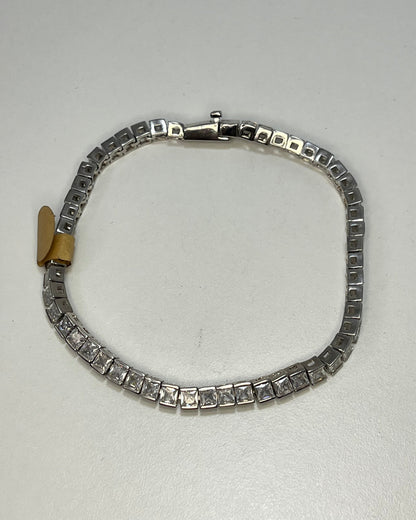 Square Tennis Bracelet Silver 925