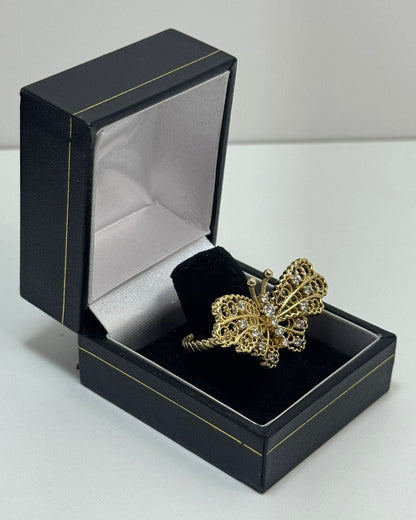 Mariposa Anillo Cóctel Cover Gold