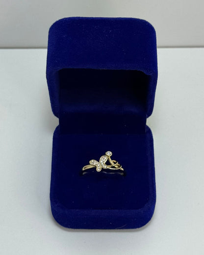 Mariposita Volando Anillo Cover Gold
