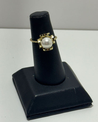 Perla Princesa Anillo Solitario Gold Cover